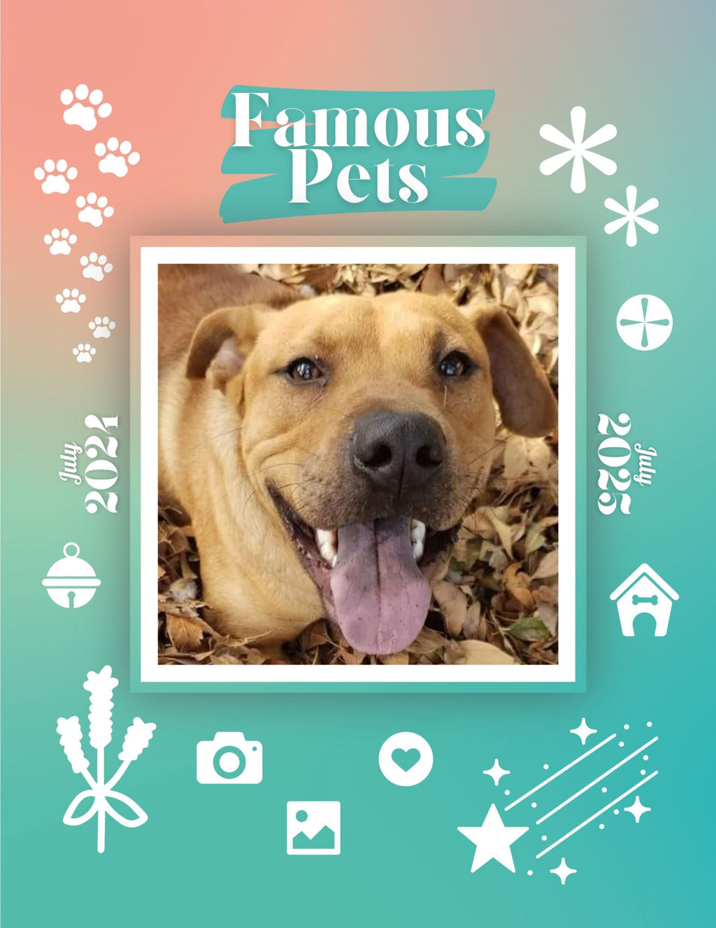 Famous Pets: July 2024-July 2025 Wall Calendar (Pre-Order)