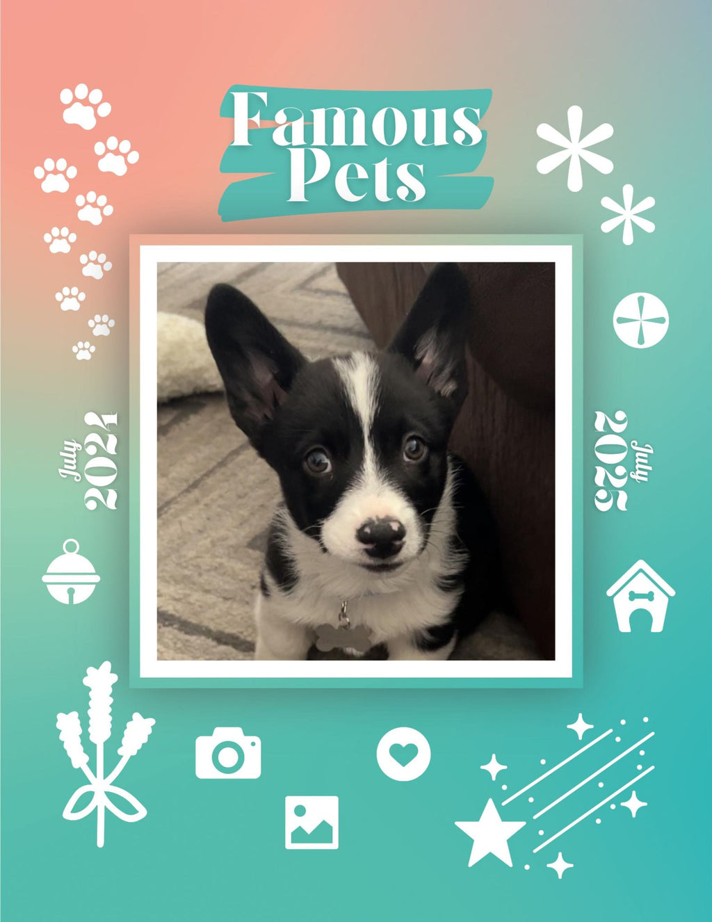 Famous Pets: July 2024-July 2025 Wall Calendar (Pre-Order)