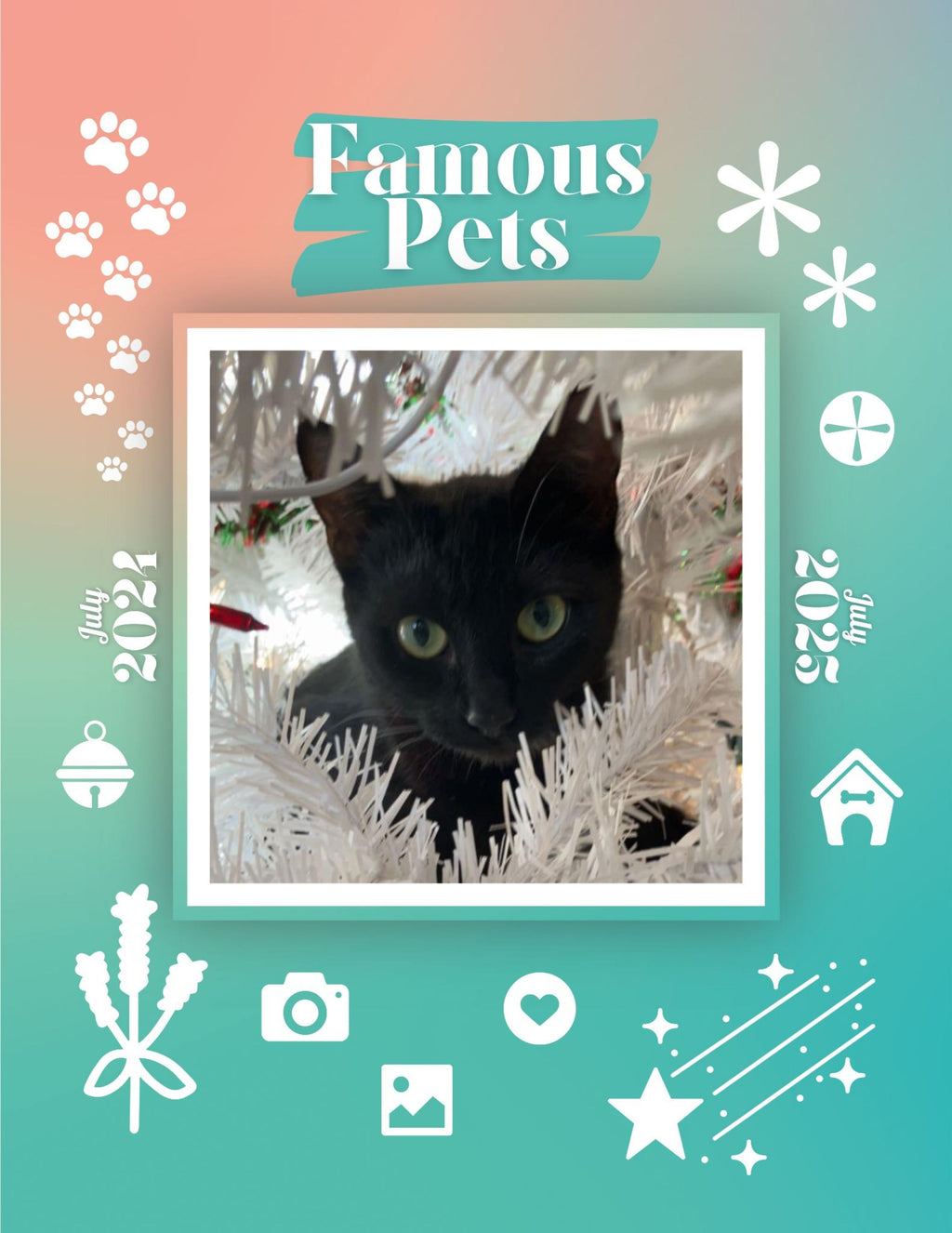 Famous Pets: July 2024-July 2025 Wall Calendar (Pre-Order)
