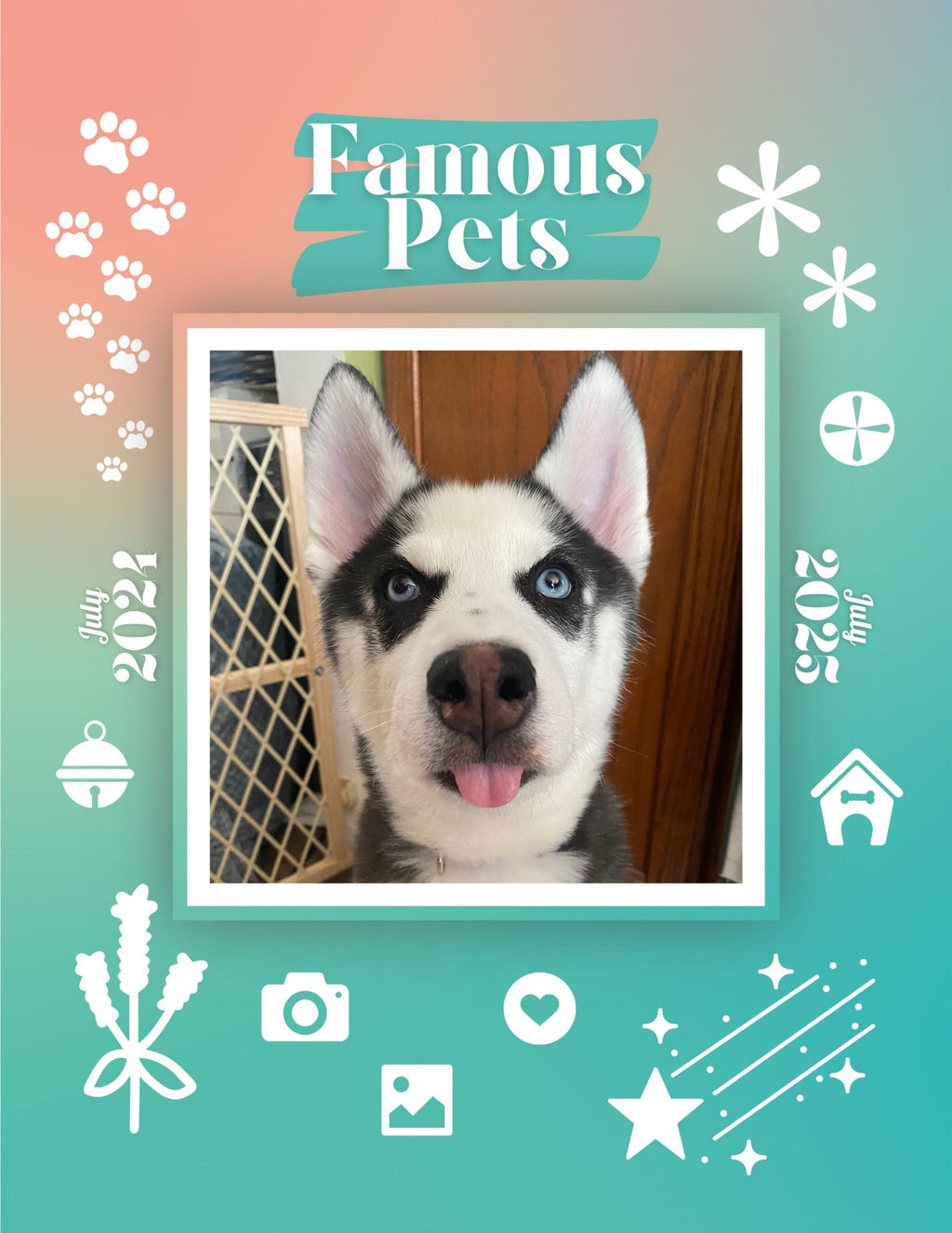 Famous Pets: July 2024-July 2025 Wall Calendar (Pre-Order)