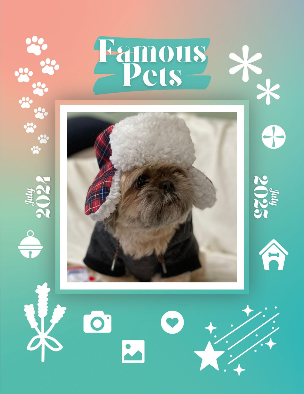 Famous Pets: July 2024-July 2025 Wall Calendar (Pre-Order)