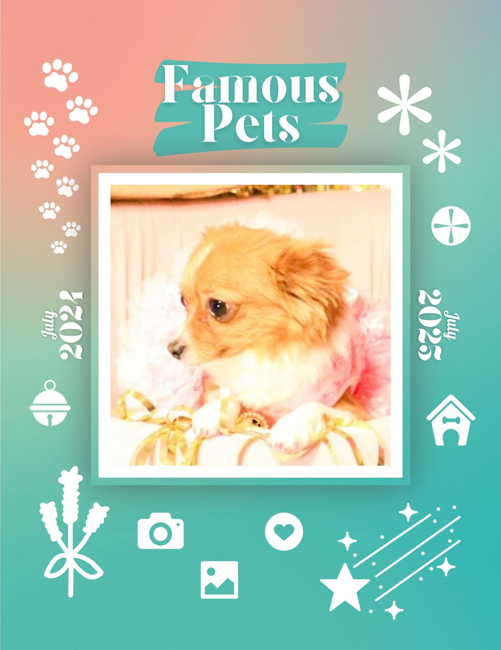 Famous Pets: July 2024-July 2025 Wall Calendar (Pre-Order)