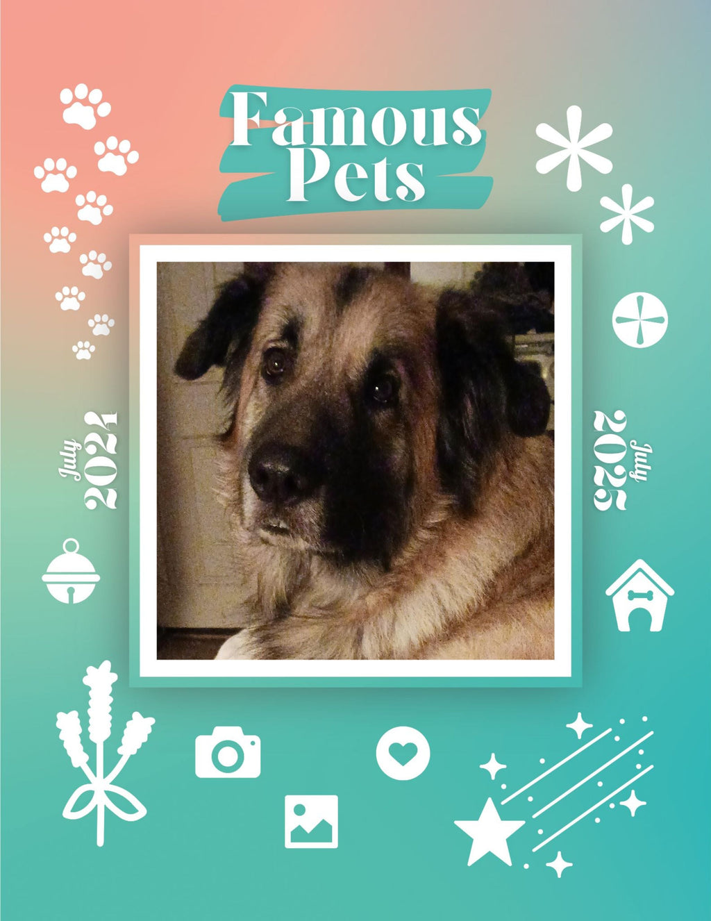 Famous Pets: July 2024-July 2025 Wall Calendar (Pre-Order)