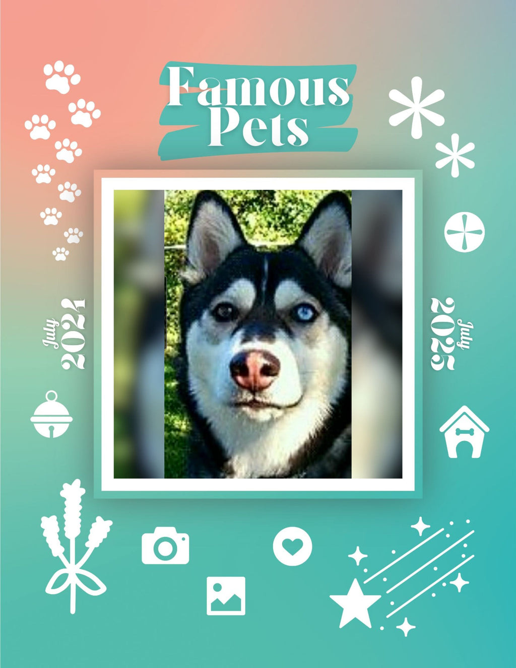 Famous Pets: July 2024-July 2025 Wall Calendar (Pre-Order)
