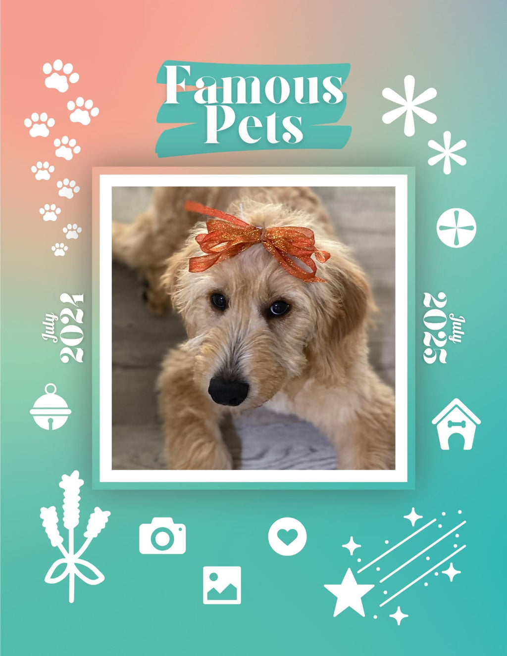 Famous Pets: July 2024-July 2025 Wall Calendar (Pre-Order)