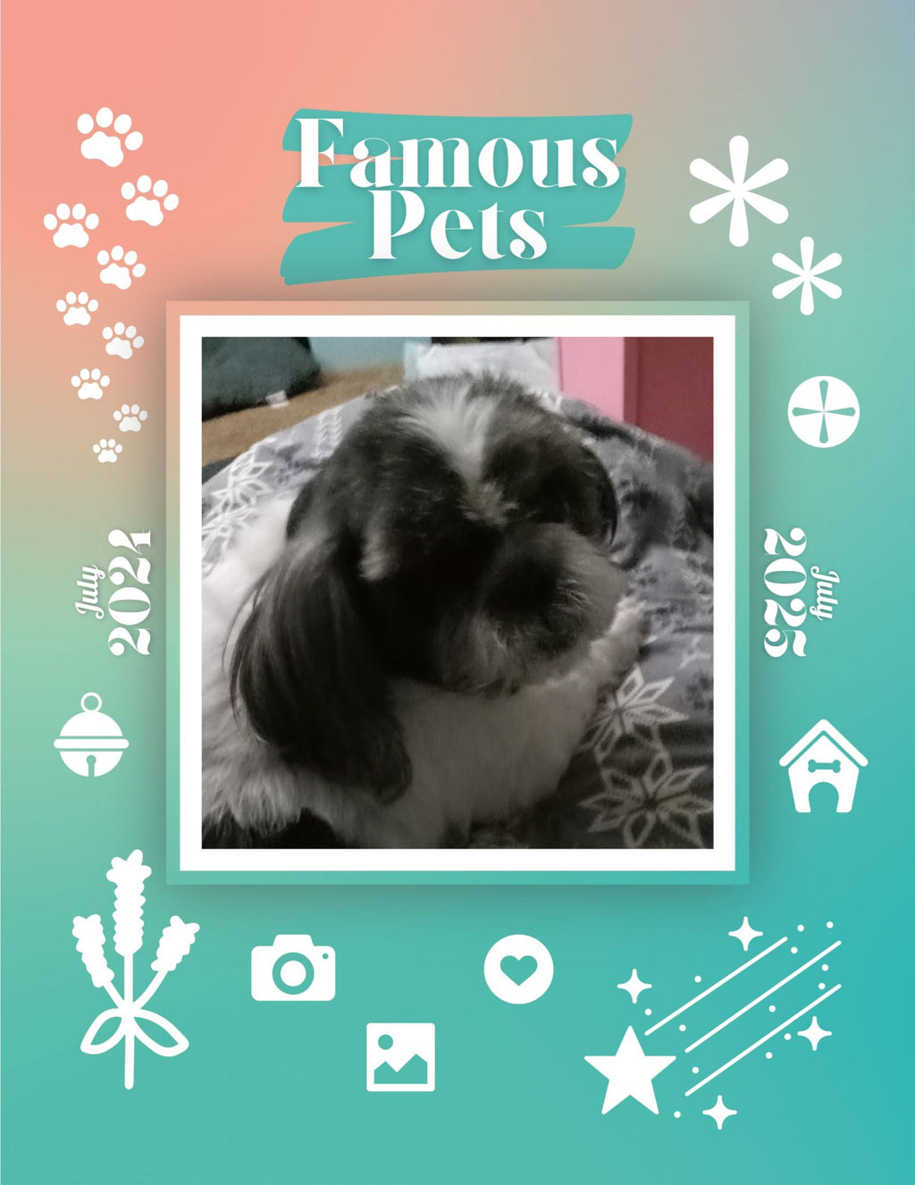 Famous Pets: July 2024-July 2025 Wall Calendar (Pre-Order)