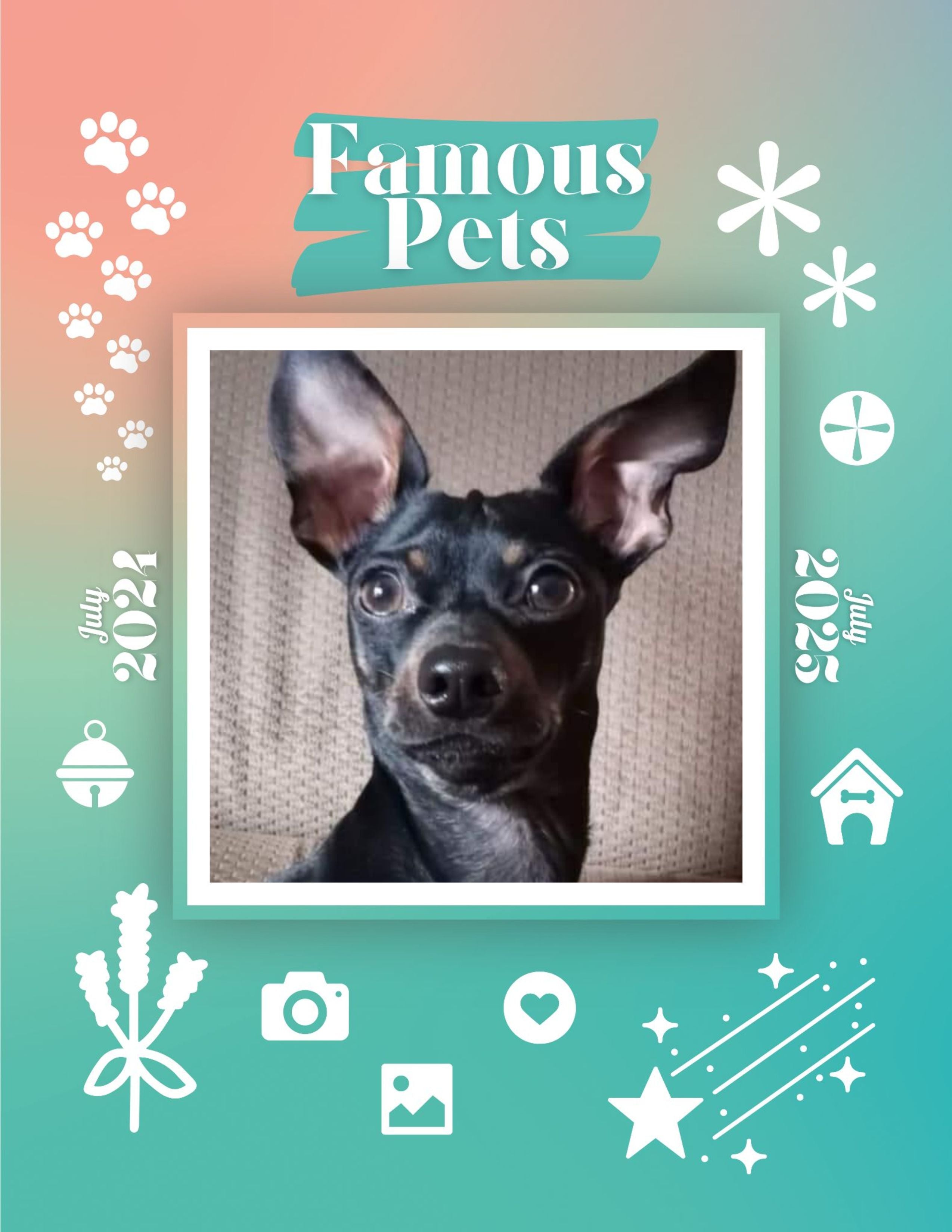 Famous Pets: July 2024-July 2025 Wall Calendar (Pre-Order)