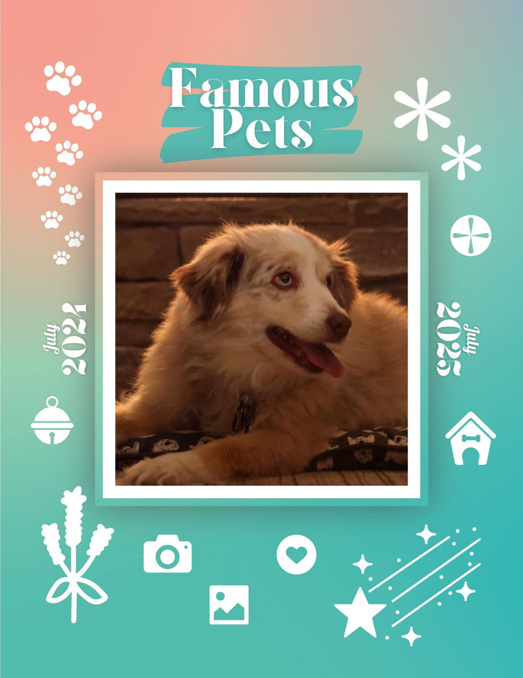 Famous Pets: July 2024-July 2025 Wall Calendar (Pre-Order)