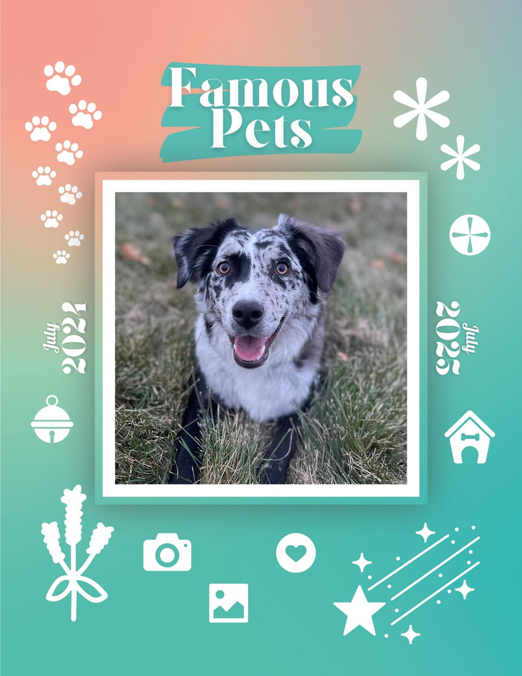 Famous Pets: July 2024-July 2025 Wall Calendar (Pre-Order)