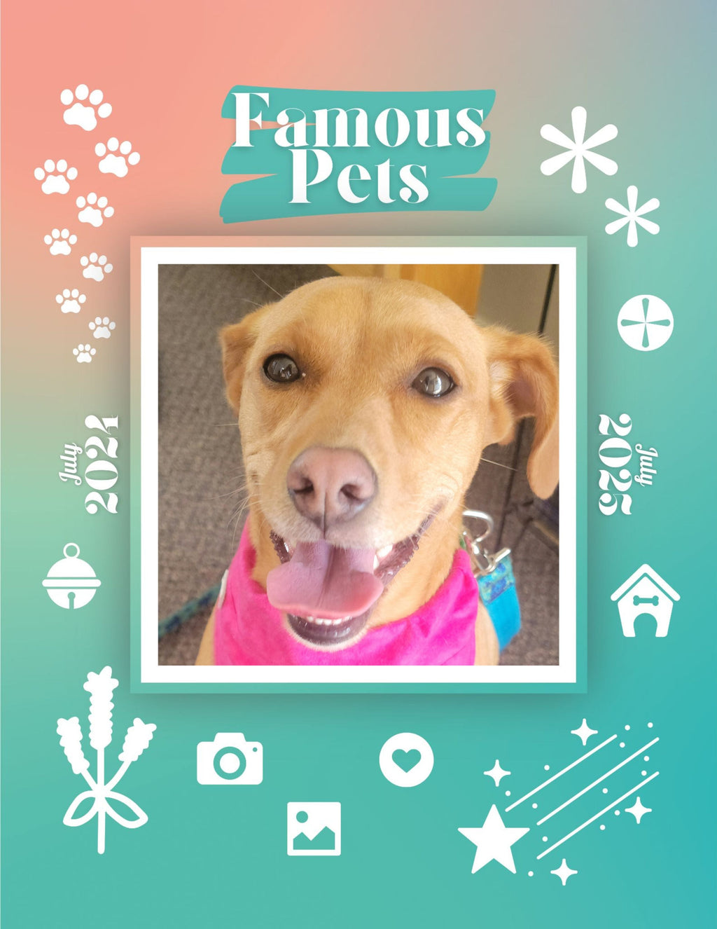 Famous Pets: July 2024-July 2025 Wall Calendar (Pre-Order)