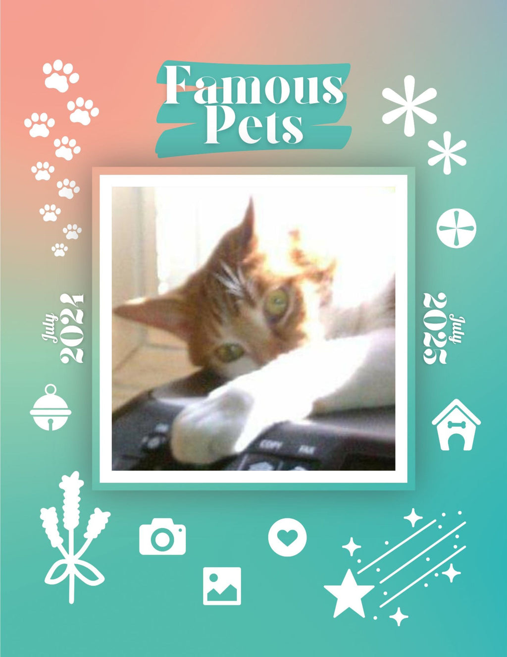 Famous Pets: July 2024-July 2025 Wall Calendar (Pre-Order)