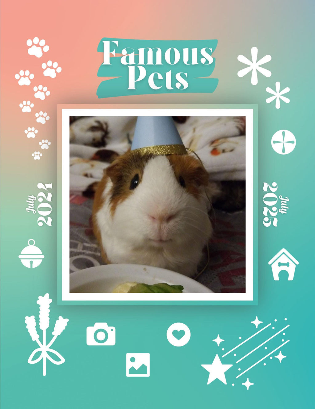 Famous Pets: July 2024-July 2025 Wall Calendar (Pre-Order)
