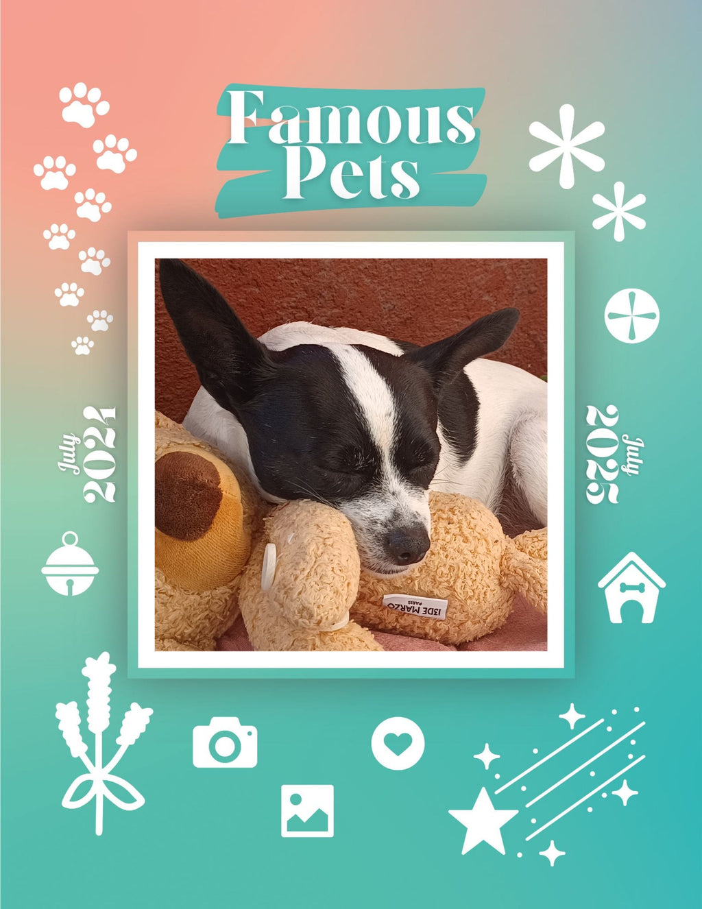 Famous Pets: July 2024-July 2025 Wall Calendar (Pre-Order)