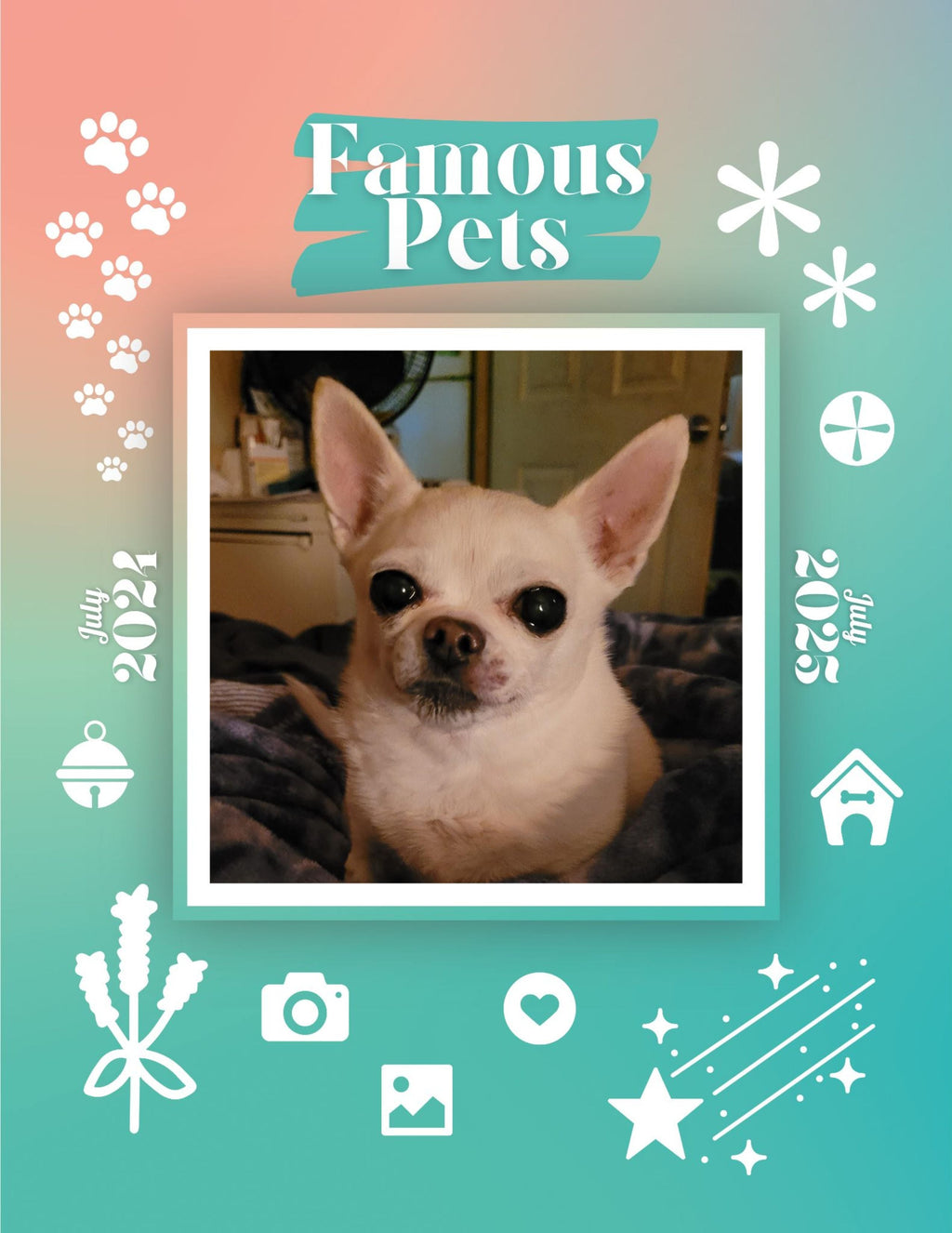 Famous Pets: July 2024-July 2025 Wall Calendar (Pre-Order)