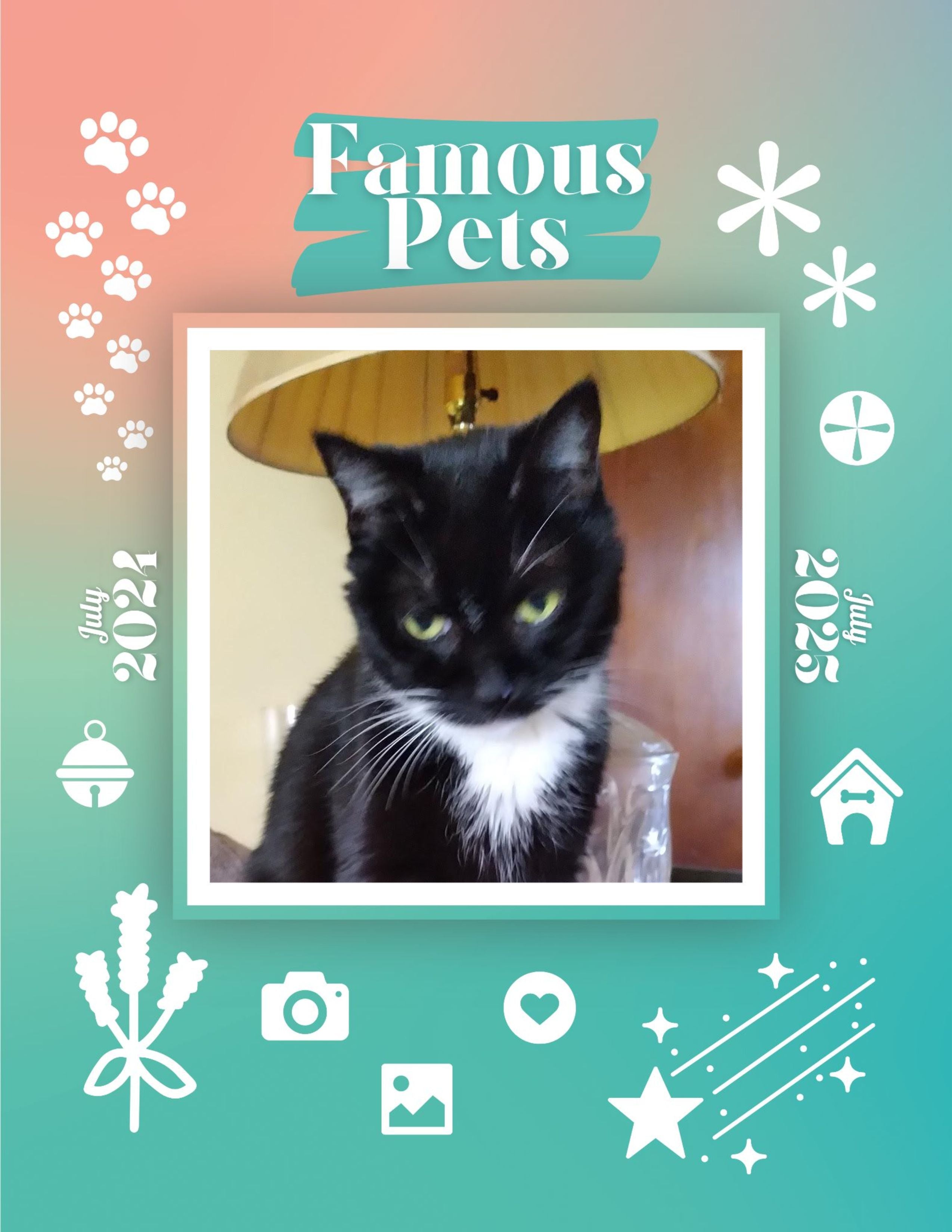 Famous Pets: July 2024-July 2025 Wall Calendar (Pre-Order)