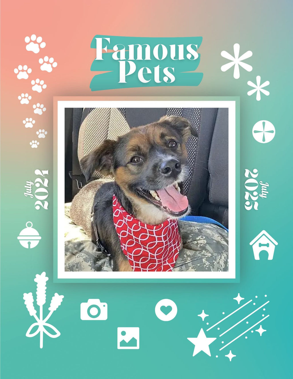 Famous Pets: July 2024-July 2025 Wall Calendar (Pre-Order)