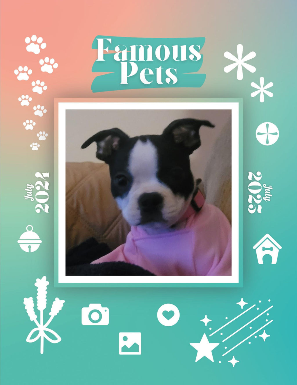 Famous Pets: July 2024-July 2025 Wall Calendar (Pre-Order)