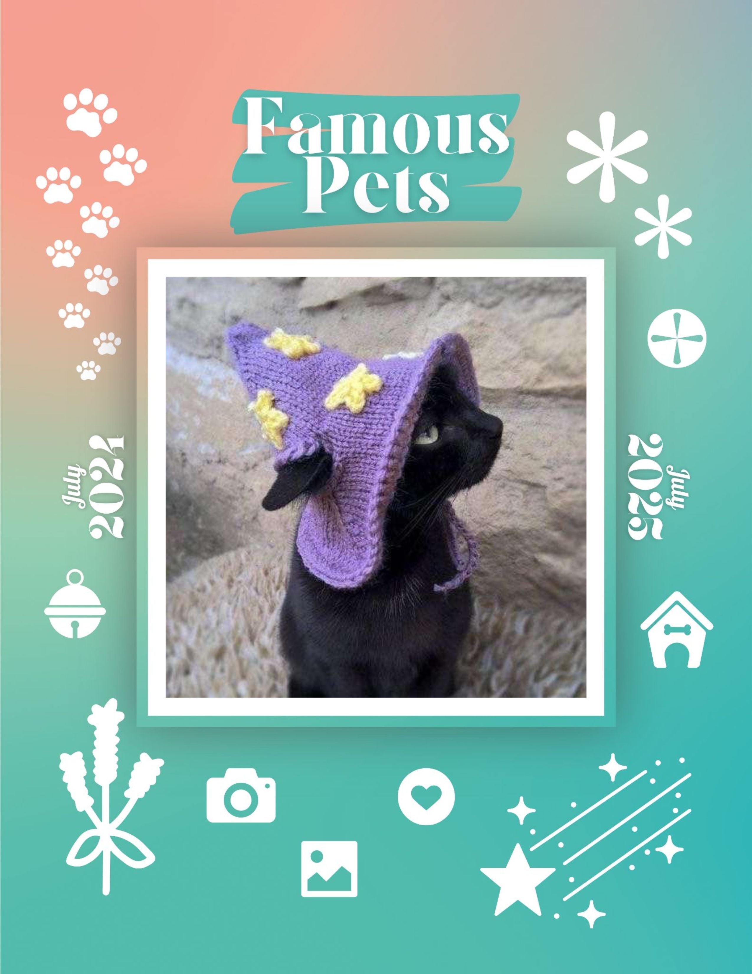 Famous Pets: July 2024-July 2025 Wall Calendar (Pre-Order)