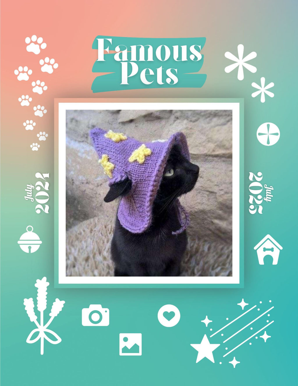 Famous Pets: July 2024-July 2025 Wall Calendar (Pre-Order)