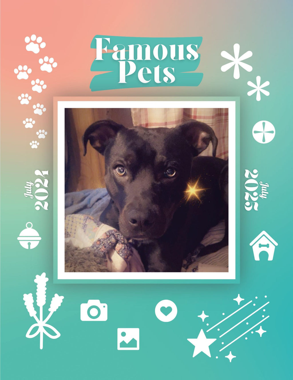 Famous Pets: July 2024-July 2025 Wall Calendar (Pre-Order)