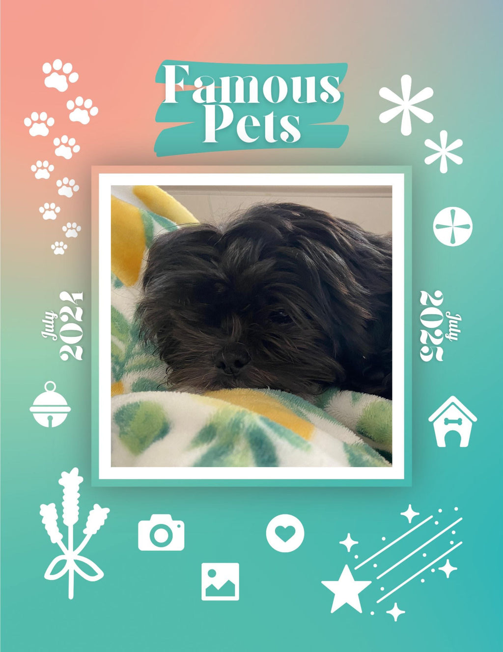 Famous Pets: July 2024-July 2025 Wall Calendar (Pre-Order)