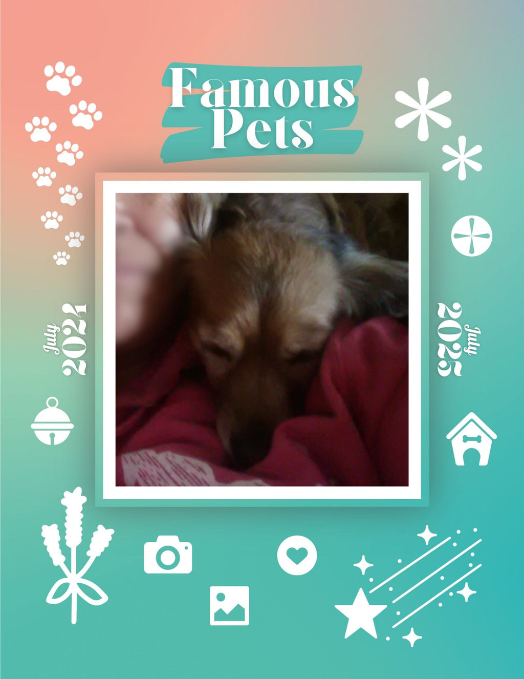 Famous Pets: July 2024-July 2025 Wall Calendar (Pre-Order)