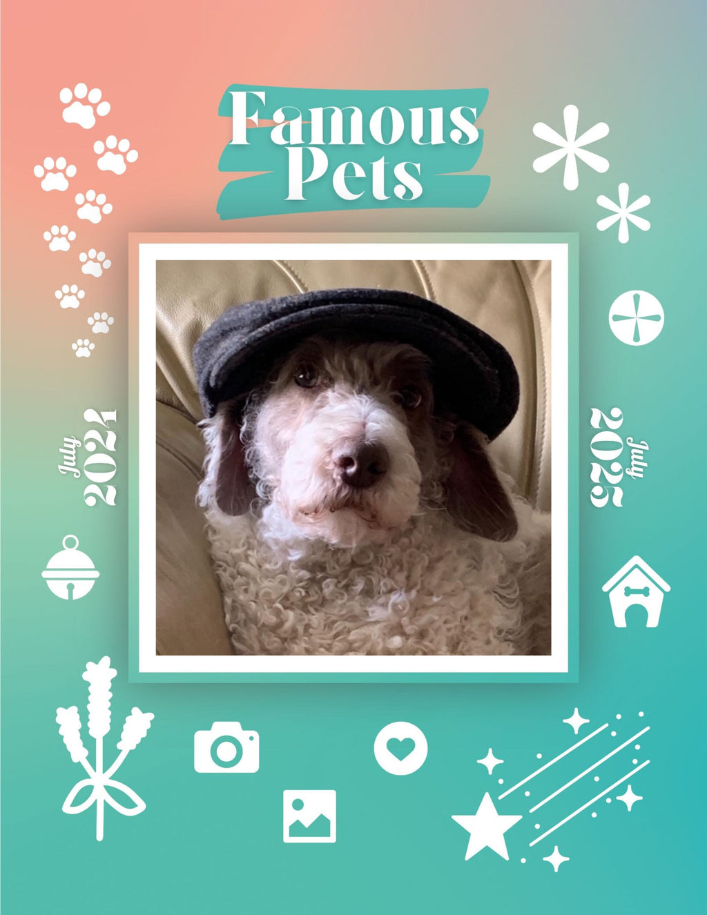 Famous Pets: July 2024-July 2025 Wall Calendar (Pre-Order)