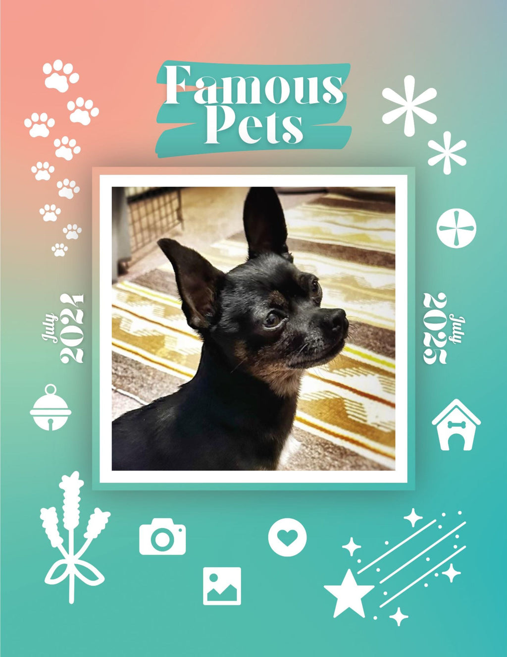 Famous Pets: July 2024-July 2025 Wall Calendar (Pre-Order)