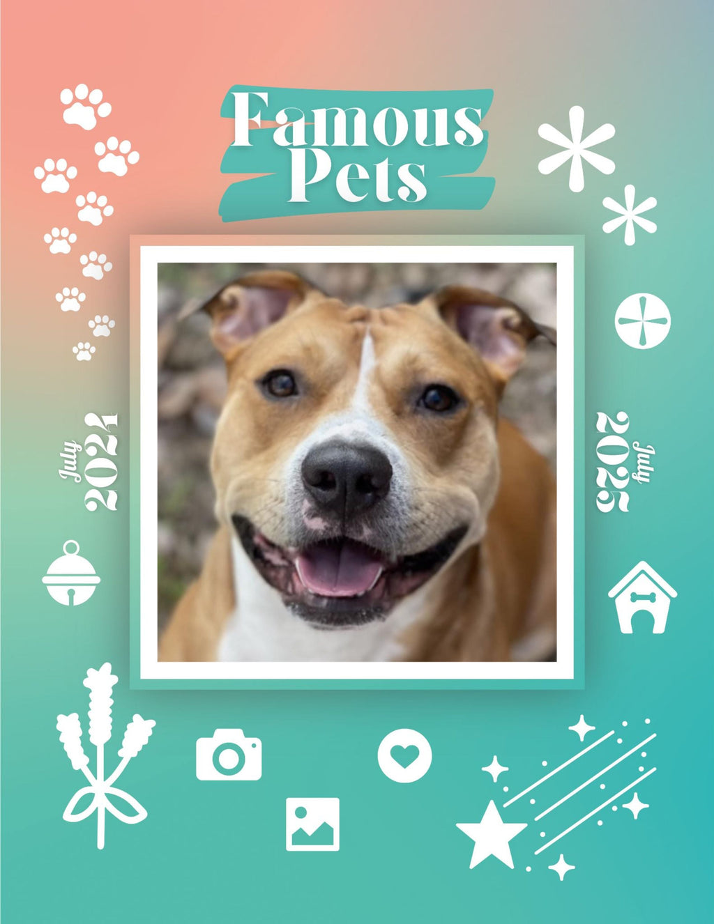 Famous Pets: July 2024-July 2025 Wall Calendar (Pre-Order)