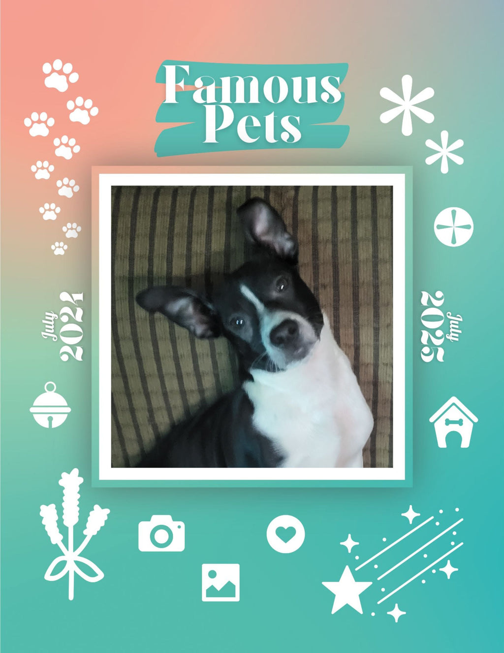 Famous Pets: July 2024-July 2025 Wall Calendar (Pre-Order)
