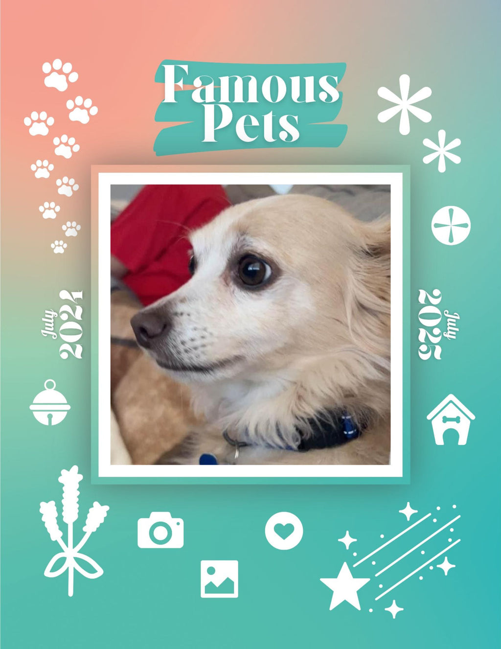 Famous Pets: July 2024-July 2025 Wall Calendar (Pre-Order)