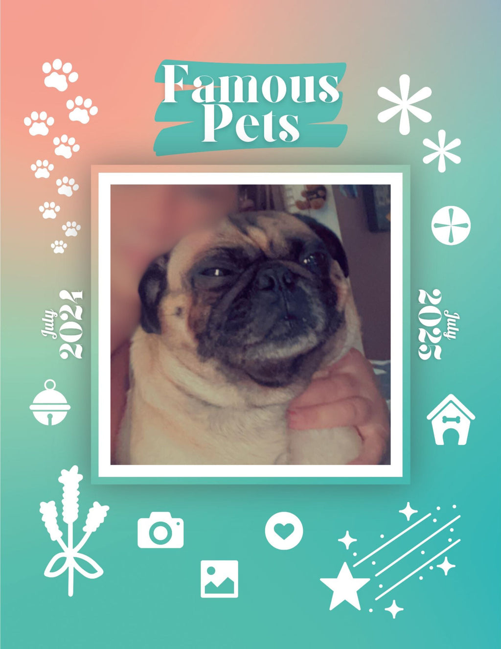 Famous Pets: July 2024-July 2025 Wall Calendar (Pre-Order)