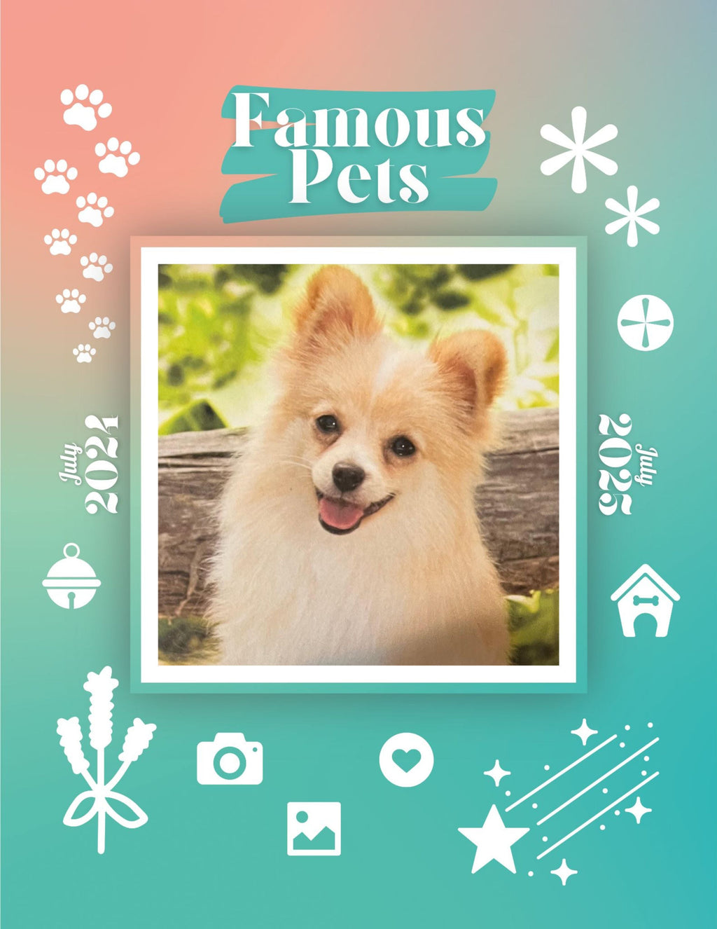 Famous Pets: July 2024-July 2025 Wall Calendar (Pre-Order)