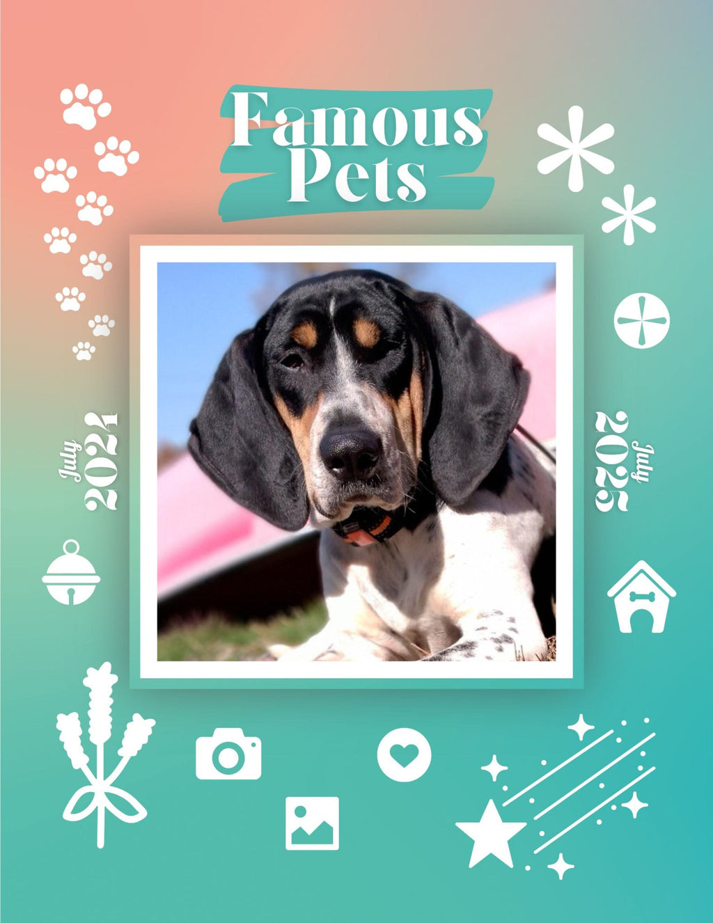 Famous Pets: July 2024-July 2025 Wall Calendar (Pre-Order)