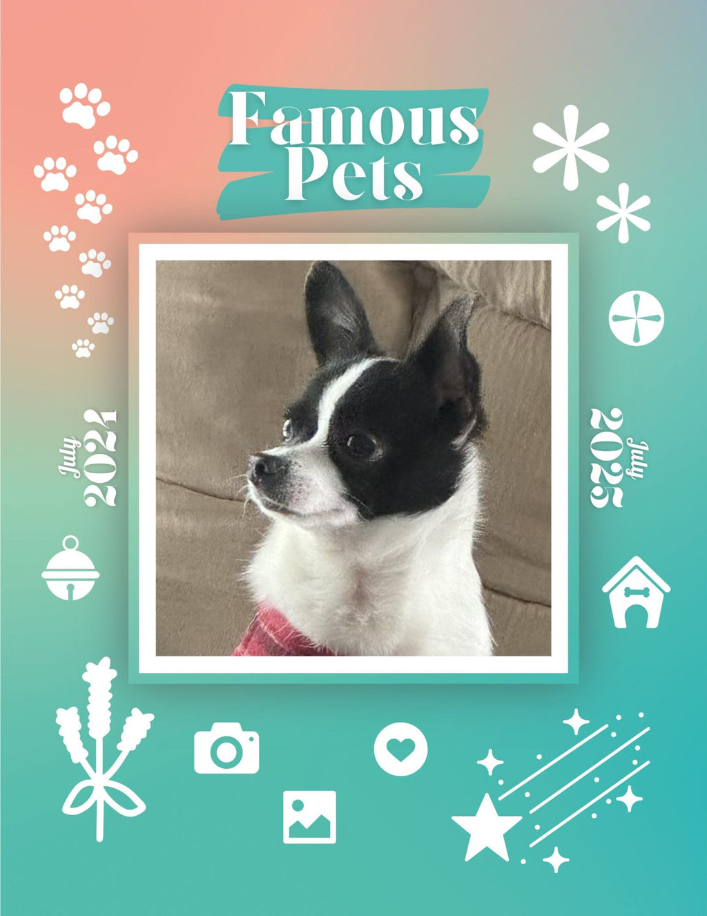 Famous Pets: July 2024-July 2025 Wall Calendar (Pre-Order)