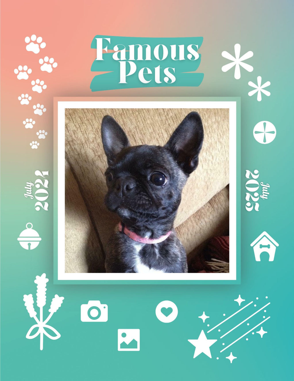 Famous Pets: July 2024-July 2025 Wall Calendar (Pre-Order)