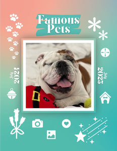 Famous Pets: July 2024-July 2025 Wall Calendar (Pre-Order)