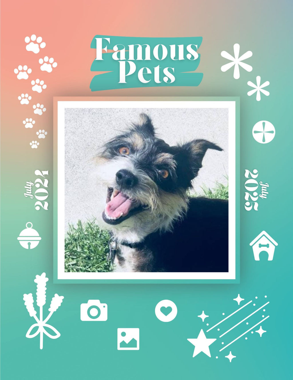 Famous Pets: July 2024-July 2025 Wall Calendar (Pre-Order)