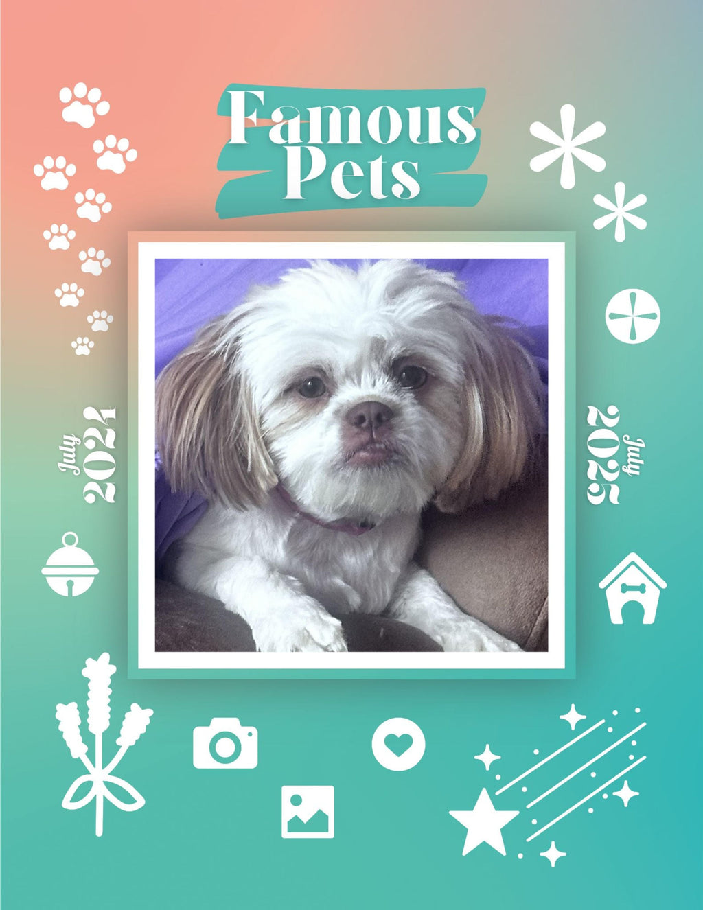 Famous Pets: July 2024-July 2025 Wall Calendar (Pre-Order)