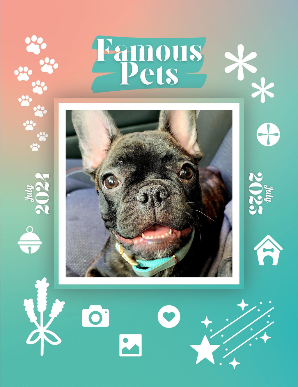 Famous Pets: July 2024-July 2025 Wall Calendar (Pre-Order)