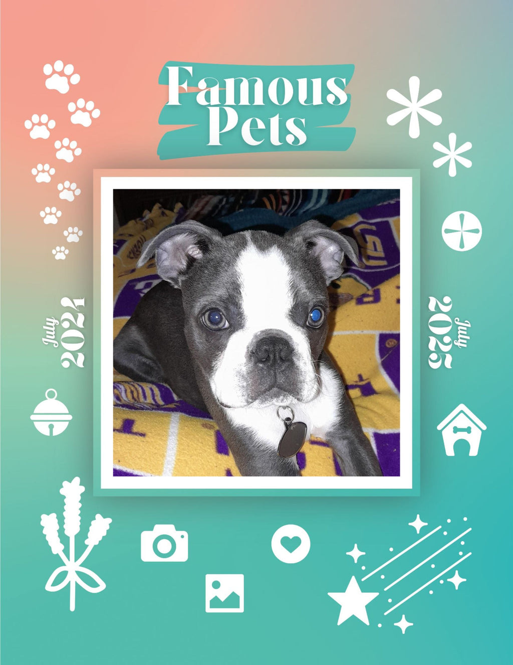 Famous Pets: July 2024-July 2025 Wall Calendar (Pre-Order)