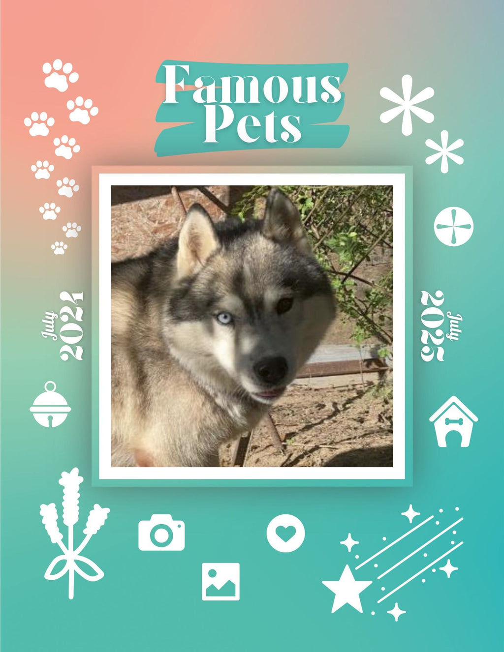 Famous Pets: July 2024-July 2025 Wall Calendar (Pre-Order)