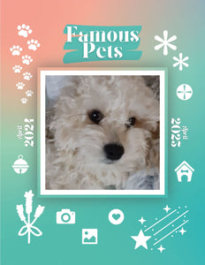 Famous Pets: April 2024-April 2025 Wall Calendar (Pre-Order)