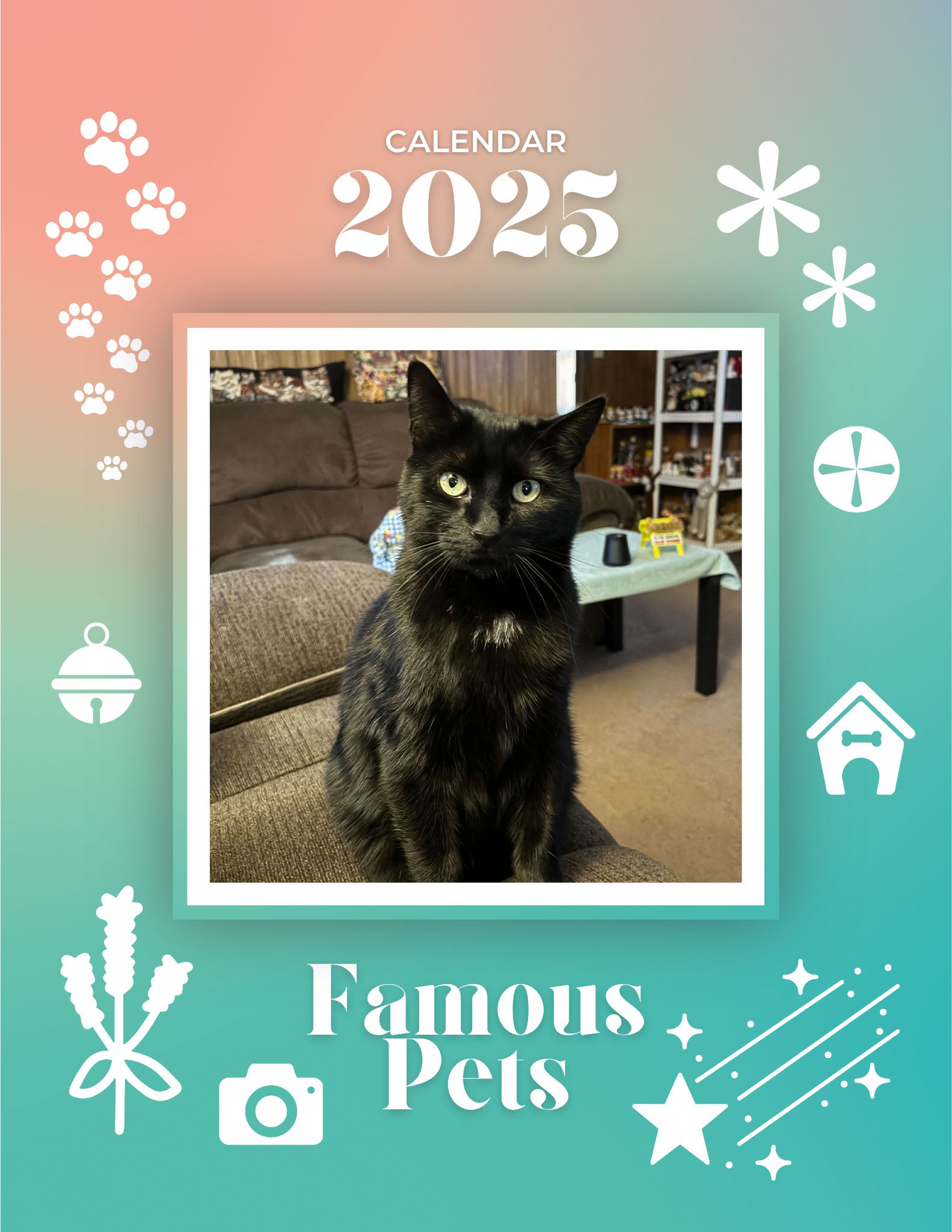 Famous Pets: 2025 Wall Calendar (Pre-Order)