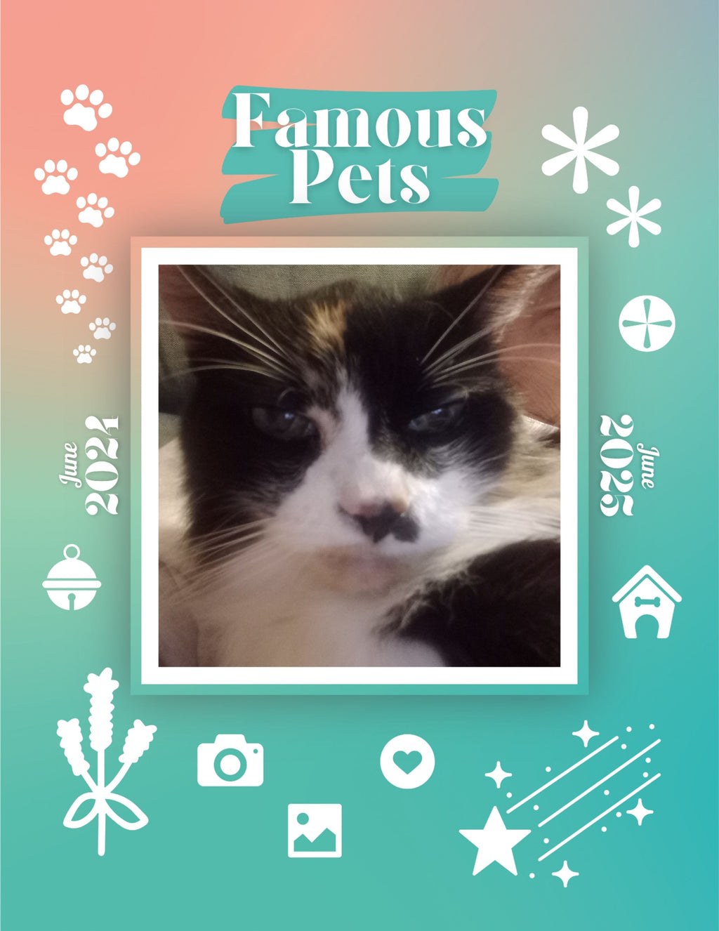 Famous Pets: June 2024-June 2025 Wall Calendar (Pre-Order)