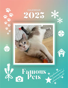 Famous Pets: July 2024-July 2025 Wall Calendar (Pre-Order)