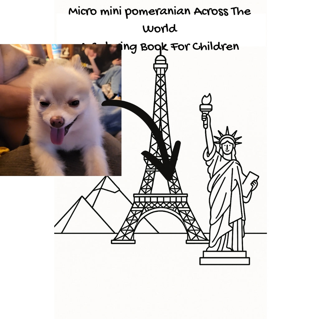 Micro mini pomeranian Across The World: A Coloring Book For Children
