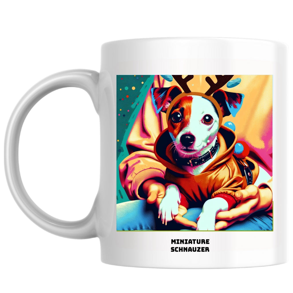 Miniature schnauzer the Magnificent: Pop Art Coffee Mug