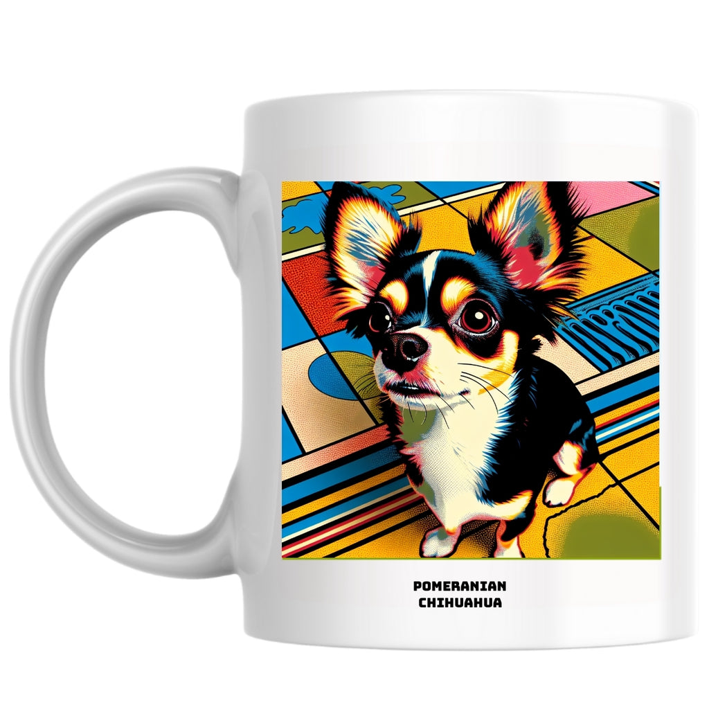 pomeranian  chihuahua the Magnificent: Pop Art Coffee Mug
