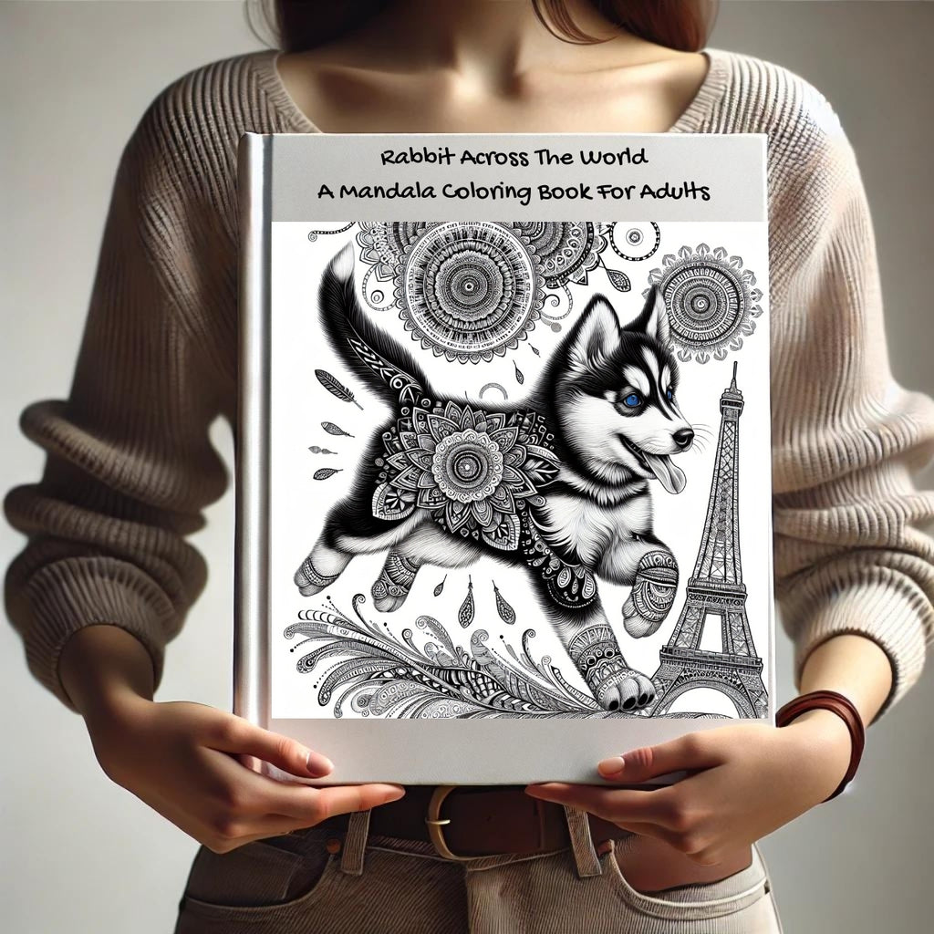 Rabbit Across The World: A Mandala Coloring Book For Adults